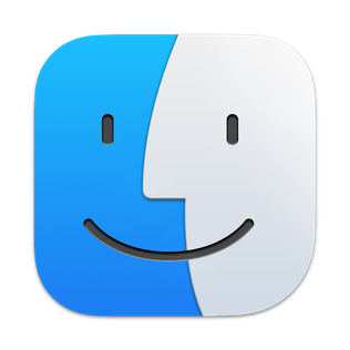 Finder icon, happy face