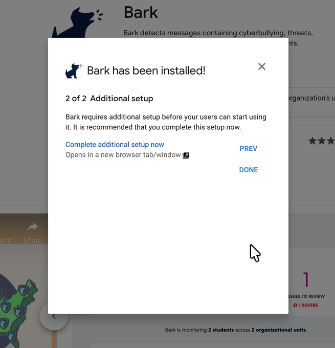google_marketplace_app_admin_install_complete_additional_setup_now.png